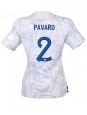 Frankrike Benjamin Pavard #2 Replika Borta Kläder Dam VM 2022 Kortärmad